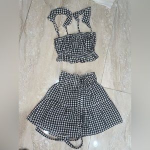 Cute set short and crop top